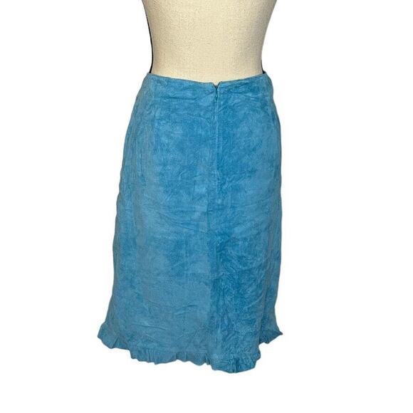 New with Tags Clothes By Revue Blue Leather Top With Matching Skirt Size 12 - Picture 7 of 8
